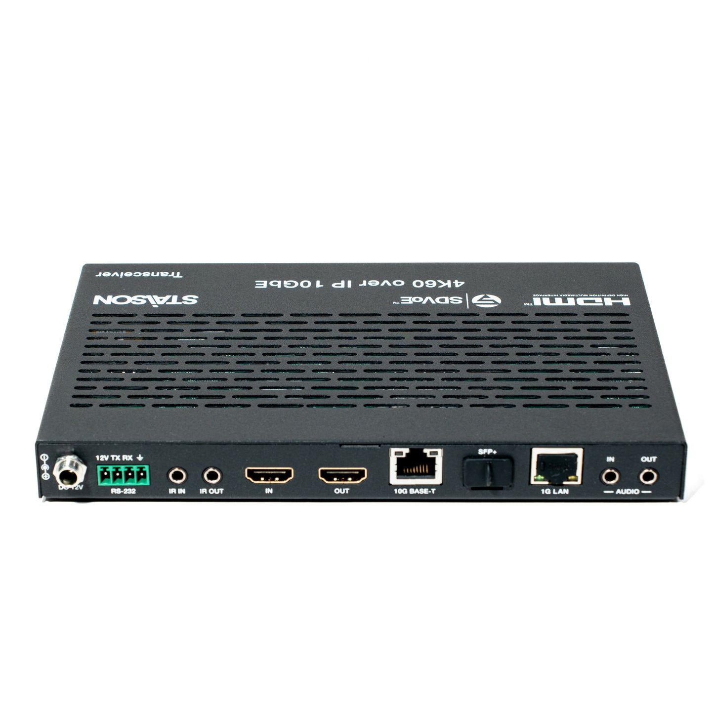 ST‑NEB100AT SDVoE Transceiver with Copper/Fiber Combo Box