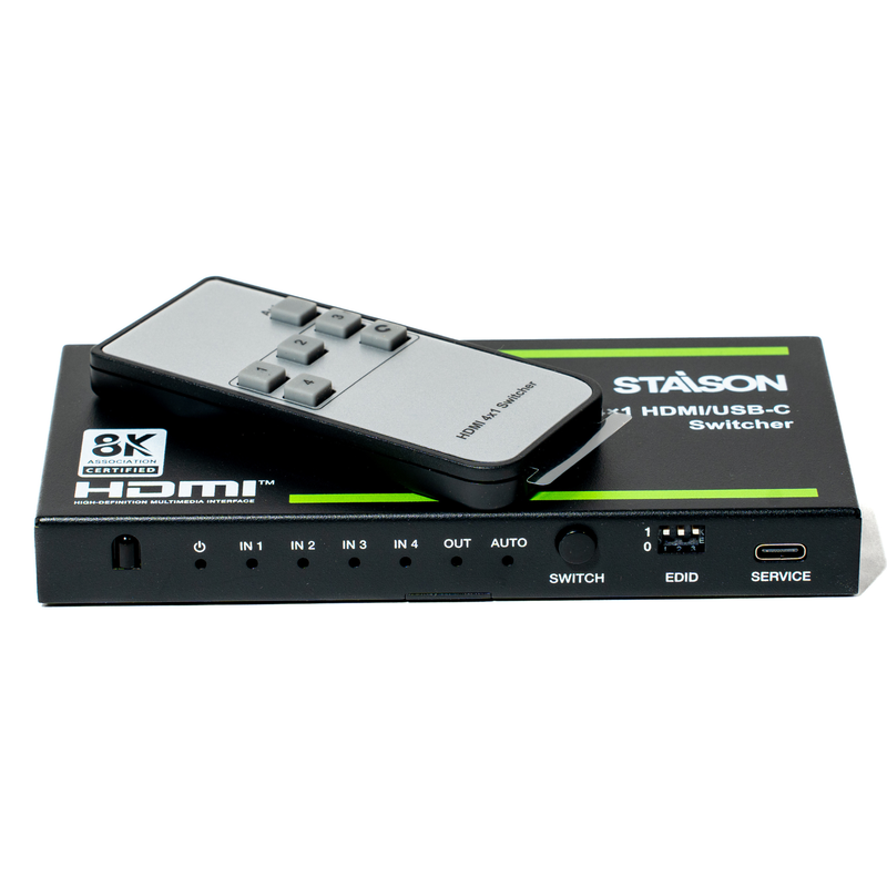 ST-NSWC41HU 48Gbps 4x1 HDMI/USB-C Switcher
