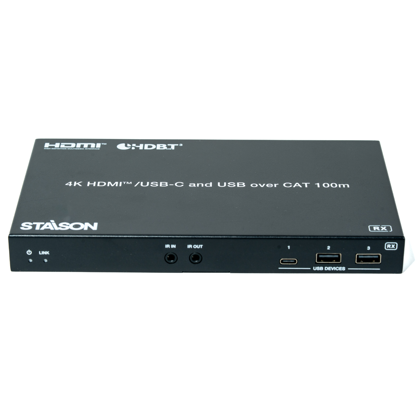 ST-NEHB100HCEU3KC  4K HDMITM/USB-C over HDBaseT 3.0  Extender (100m) with USB/1G LAN and HDMITM/USB-C Dual Outputs