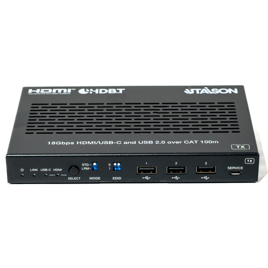 ST-NEHB100HCU 18Gbps HDMI/USB-C over HDBaseT 2.0  Extender (100m) with USB 2.0