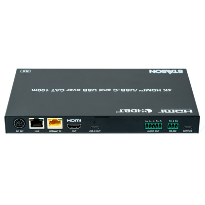 ST-NEHB100HCEU3KC  4K HDMITM/USB-C over HDBaseT 3.0  Extender (100m) with USB/1G LAN and HDMITM/USB-C Dual Outputs