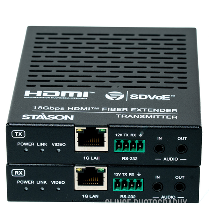 ST-NEB100ASLKIT 4K60 HDMI™ 10G Fiber Extender with Bi-directional Audio
