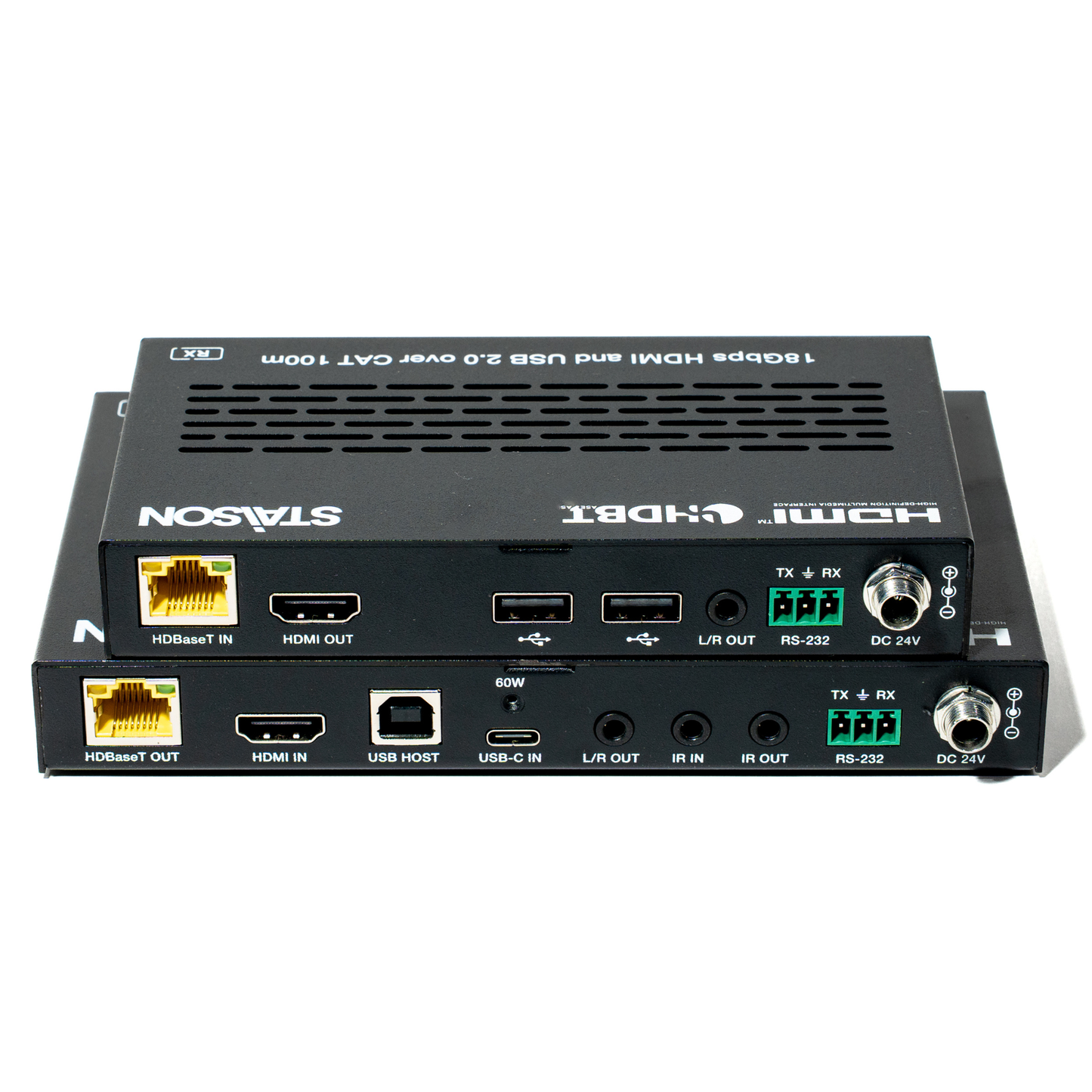 ST-NEHB100HCU 18Gbps HDMI/USB-C over HDBaseT 2.0  Extender (100m) with USB 2.0