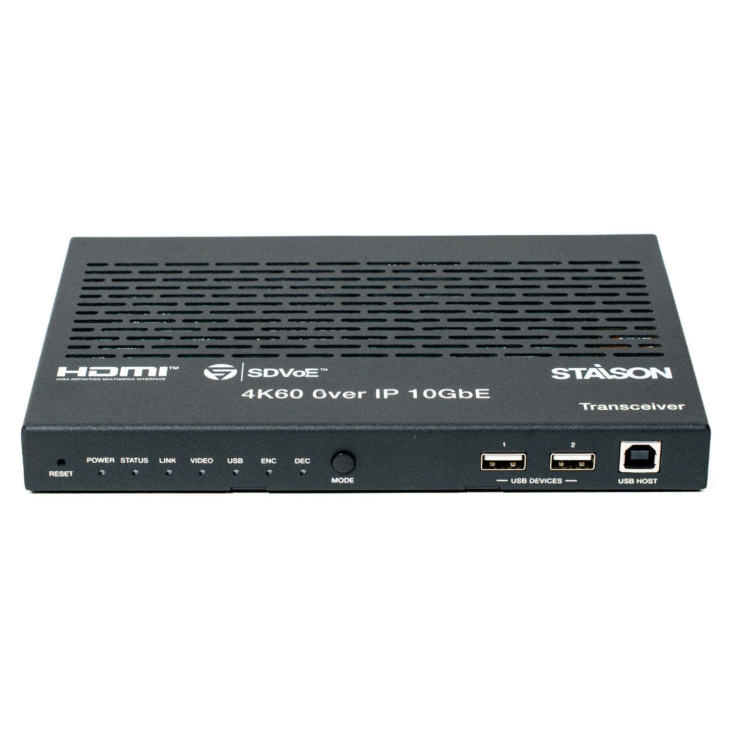 ST‑NEB100AT SDVoE Transceiver with Copper/Fiber Combo Box