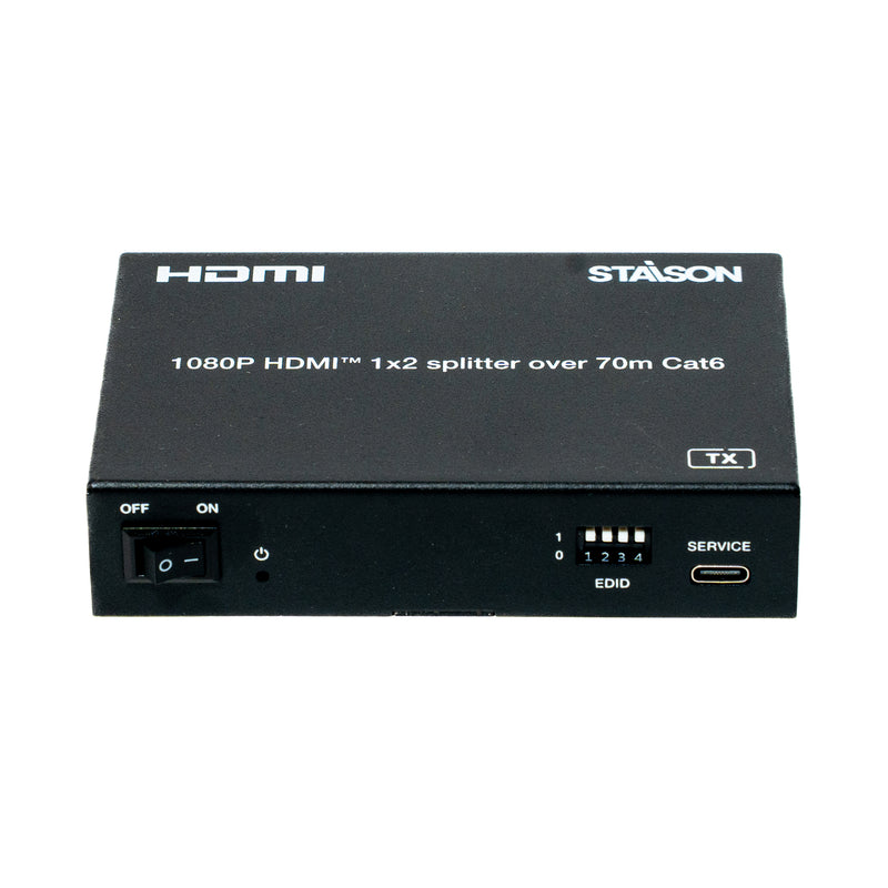 ST-NSP812E70 1080p 1x2 HDMI™ Splitter (70m) over CAT6 Cable with PoC