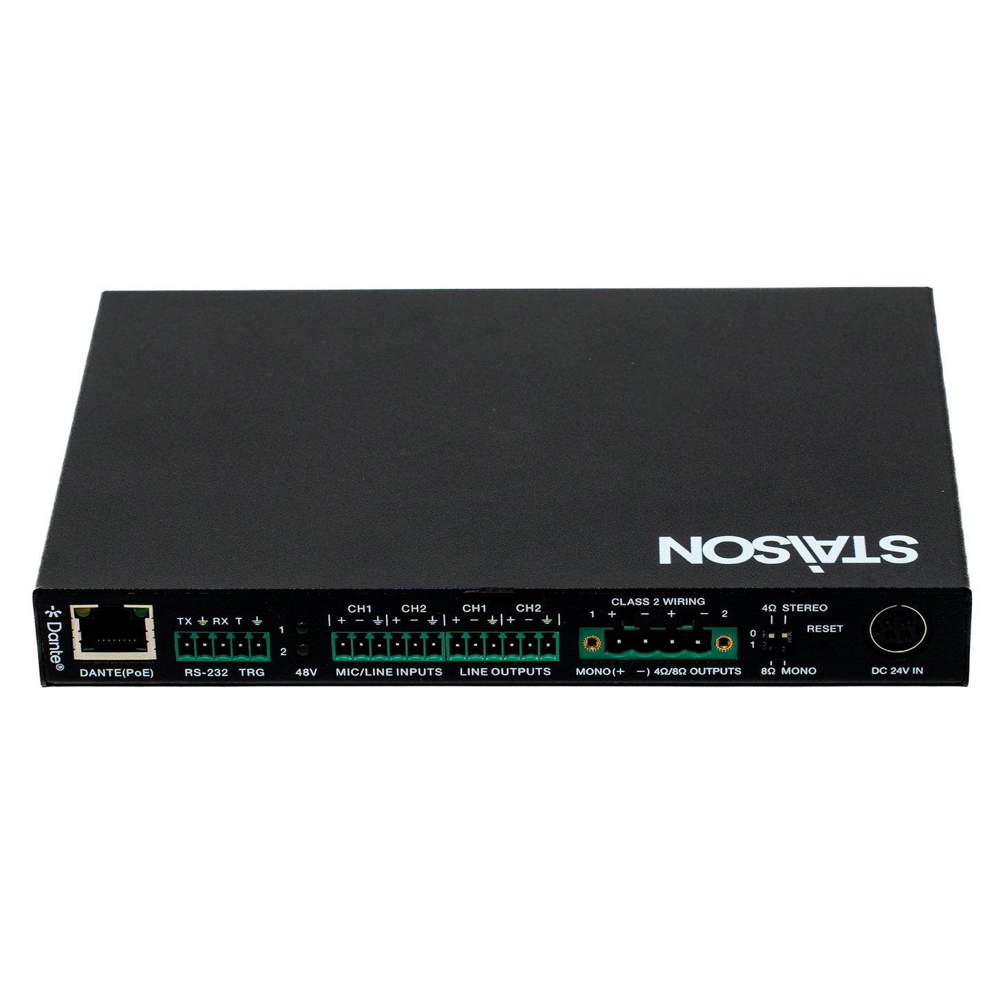 ST-NPA30DP 2x15W Class D Audio Amplifier  with Dante® and Line/Mic Inputs (4/8ohm)