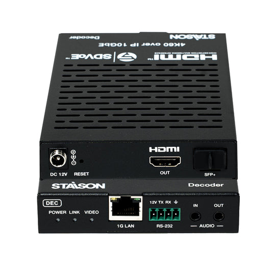 ST-NEB100AS-DEC SDVoE Encoder 4K60 10GbE HDMI over IP – front view