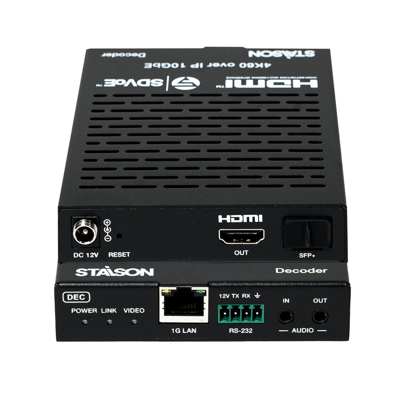 ST-NEB100AS-DEC SDVoE Encoder 4K60 10GbE HDMI over IP – front view