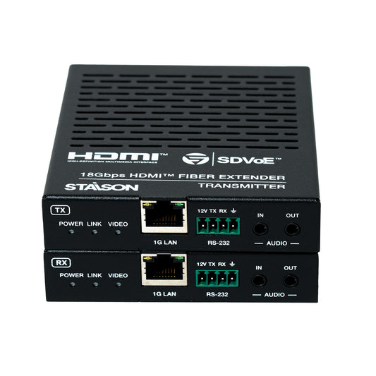 ST-NEB100ASLKIT 10G Fiber Extender transmitter front view on white background