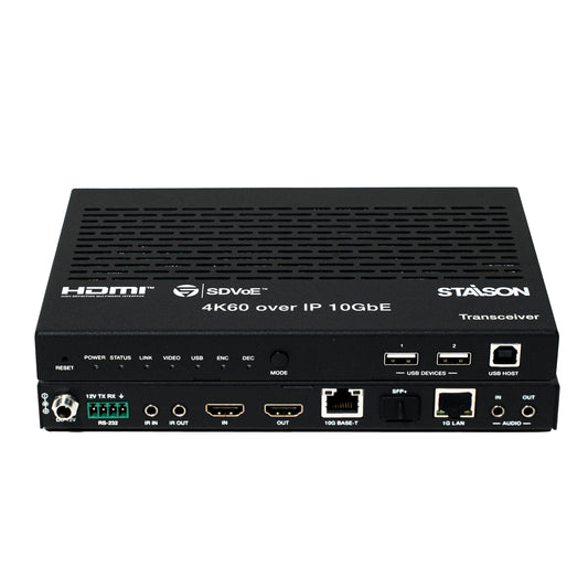  ST-NEB100AT SDVoE Transceiver front view with HDMI ports on a white background