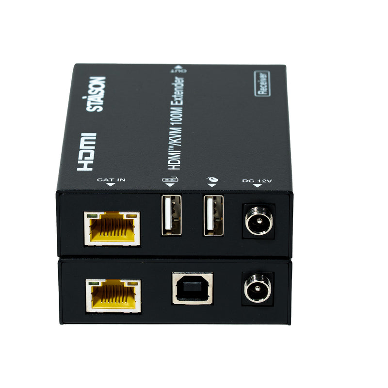 ST-NED8100SK HDMI KVM Extender transmitter front view on a white background