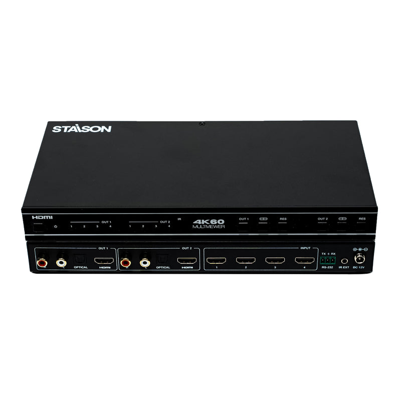 ST-NMXB42MV 4K60 4x2 Multiviewer Video Matrix Switcher Front View