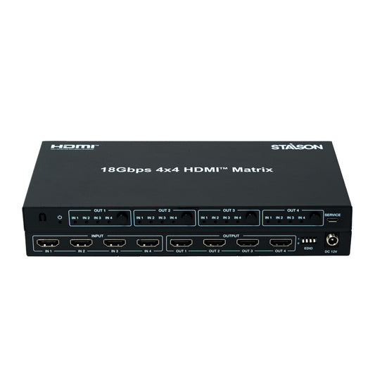  ST-NMXB44C 18Gbps 4x4 HDMI Matrix Switch Front View