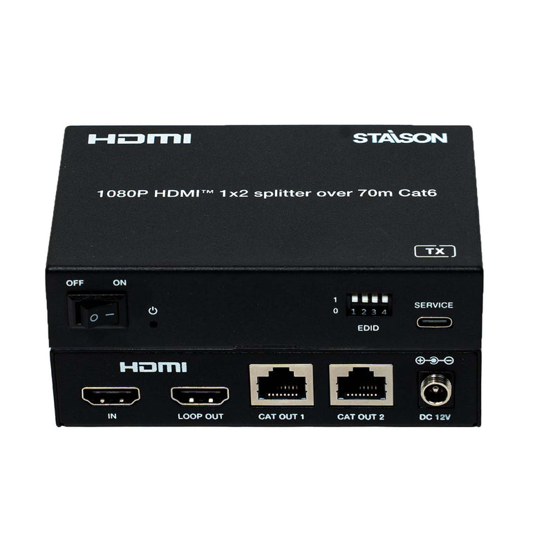  ST-NSP812E70 1080p 1x2 HDMI Splitter Front View