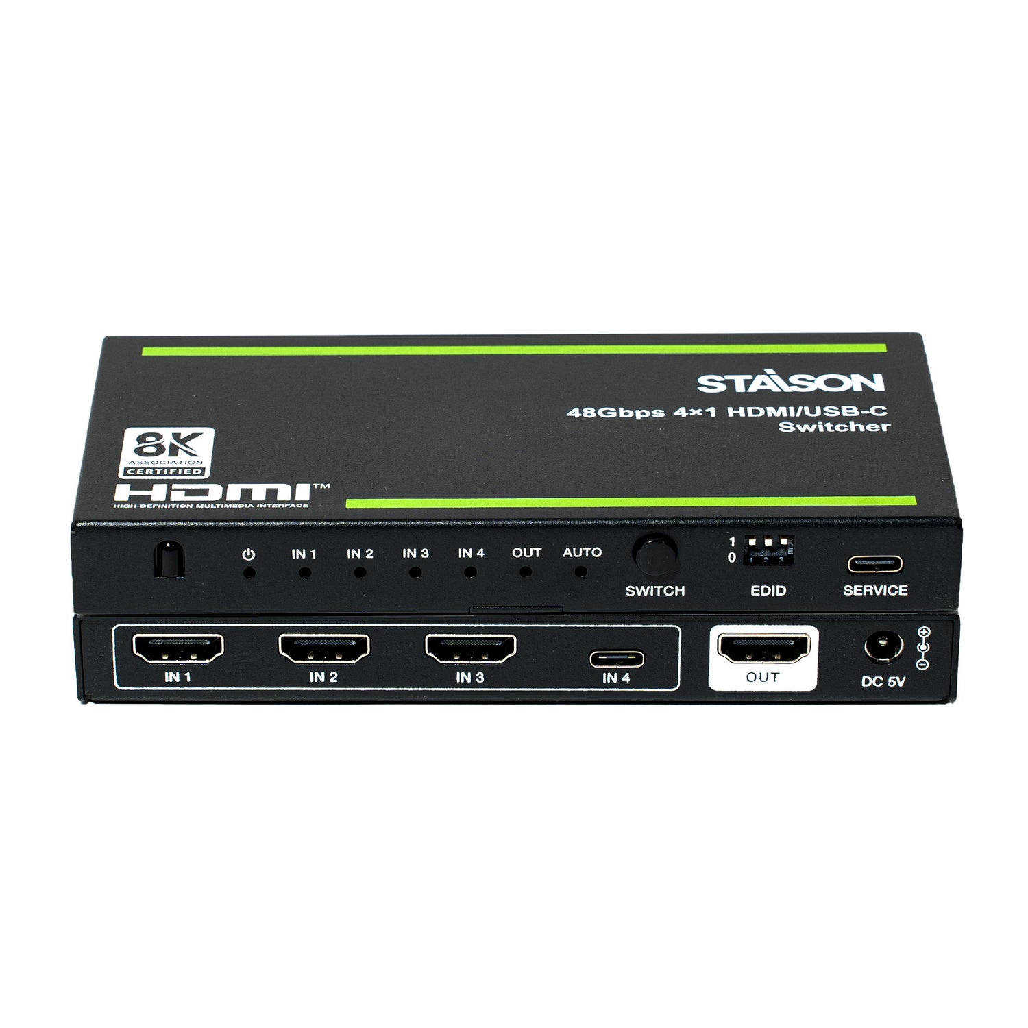  ST-NSWC41HU HDMI USB-C Switcher front view