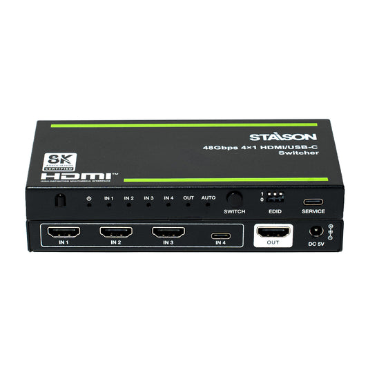  ST-NSWC41HU HDMI USB-C Switcher front view