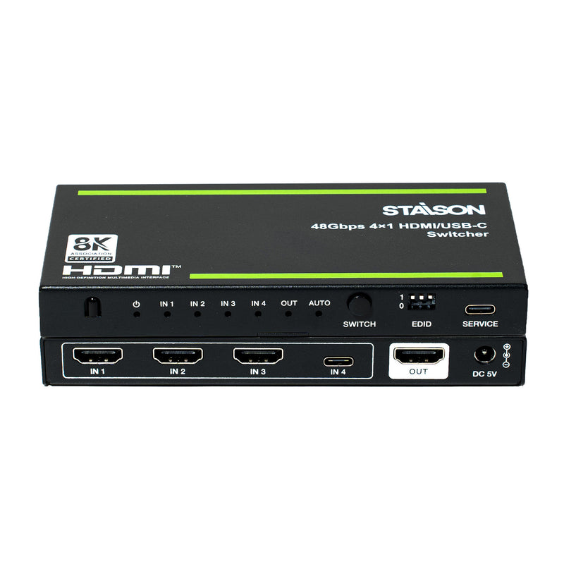  ST-NSWC41HU HDMI USB-C Switcher front view