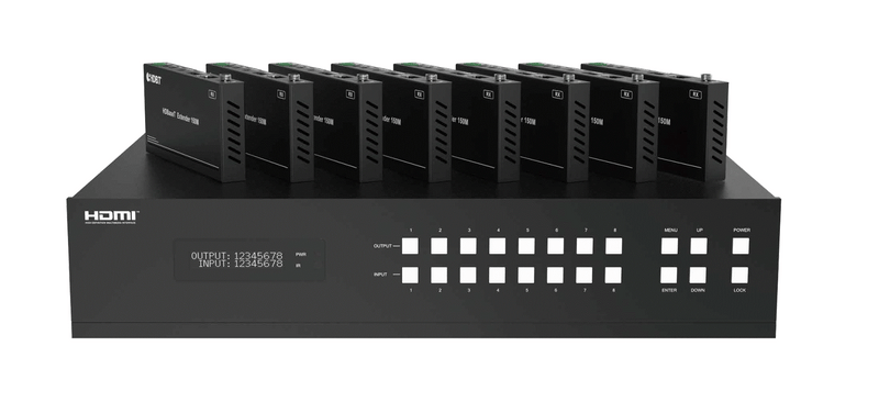 ST-NMXB88H150 18Gbps 8x8 HDBaseT (150M) Matrix